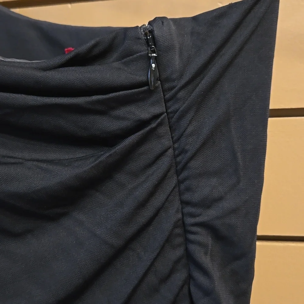 Staud LIYA DRESS BLACK NAVY Size Medium - Picture 7 of 10